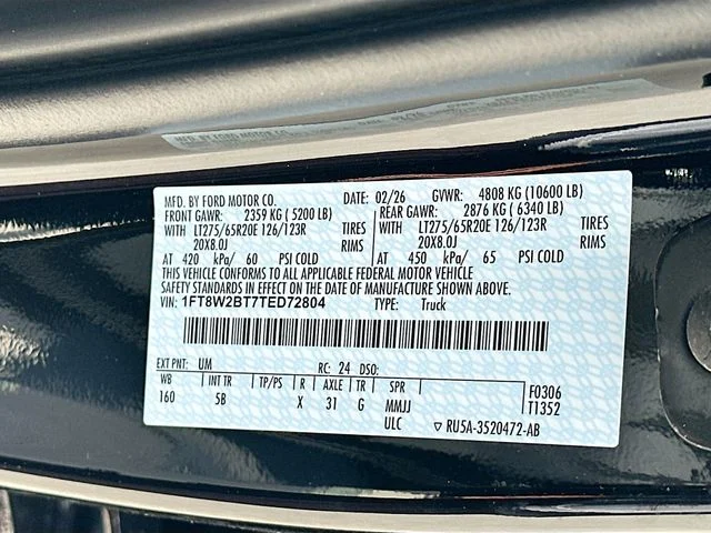 New 2026 Black Metallic Ford Lariat image 21