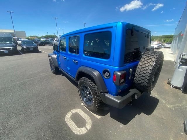 Used 2022 Blue Jeep Unlimited Willys image 4