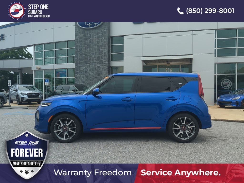 Used 2021 Blue Kia Turbo image 4
