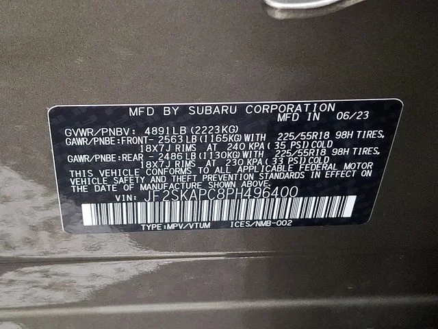 Used 2023 Brown Subaru Limited image 29