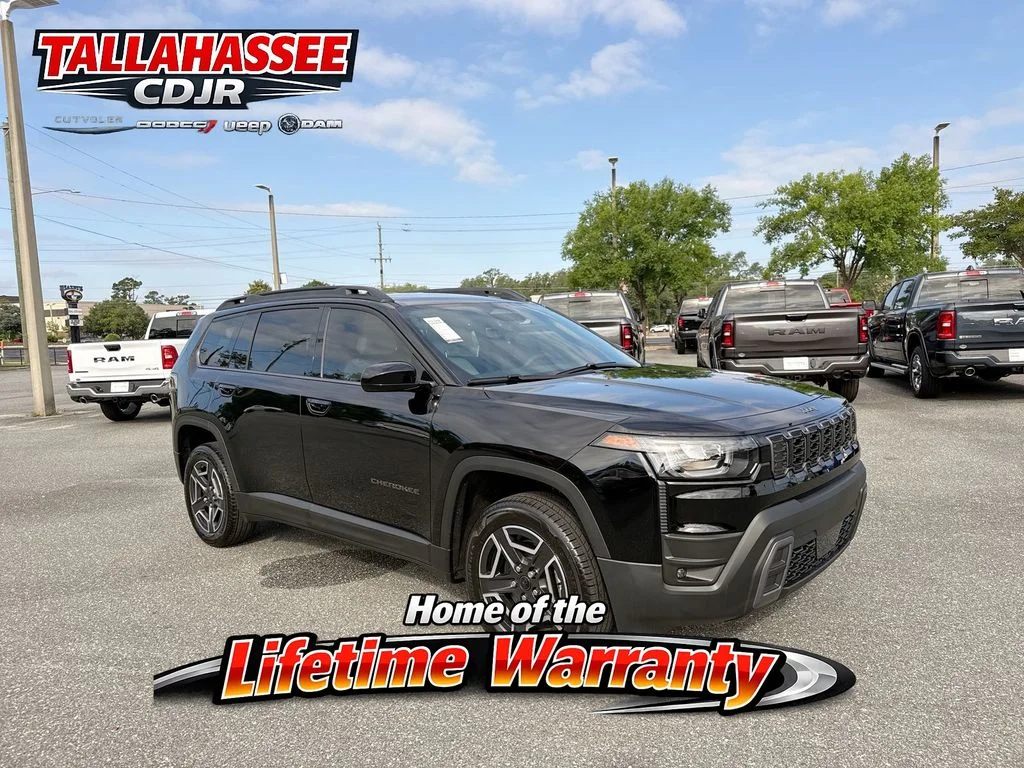 New 2026 Diamond Black Crystal Pearlcoat Jeep Laredo image 1