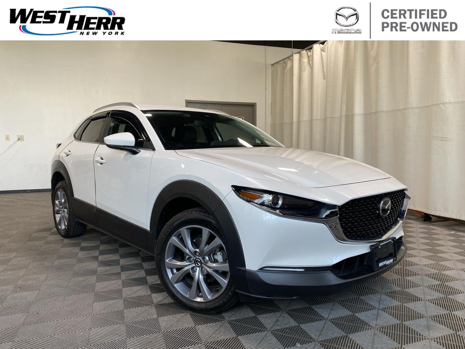 Certified Used 2023 Snowflake White Pearl Mica Mazda 2.5 S Preferred Package image 1
