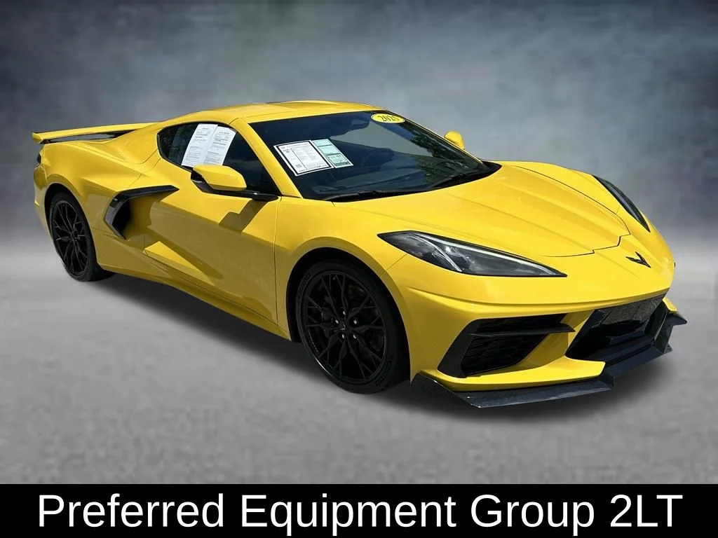 Used 2025 Yellow Chevrolet Stingray image 3