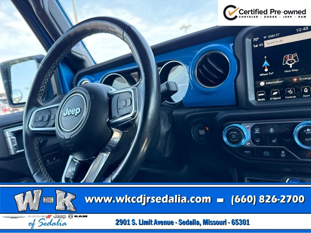 Certified Used 2023 Blue Jeep Sahara 4xe image 39