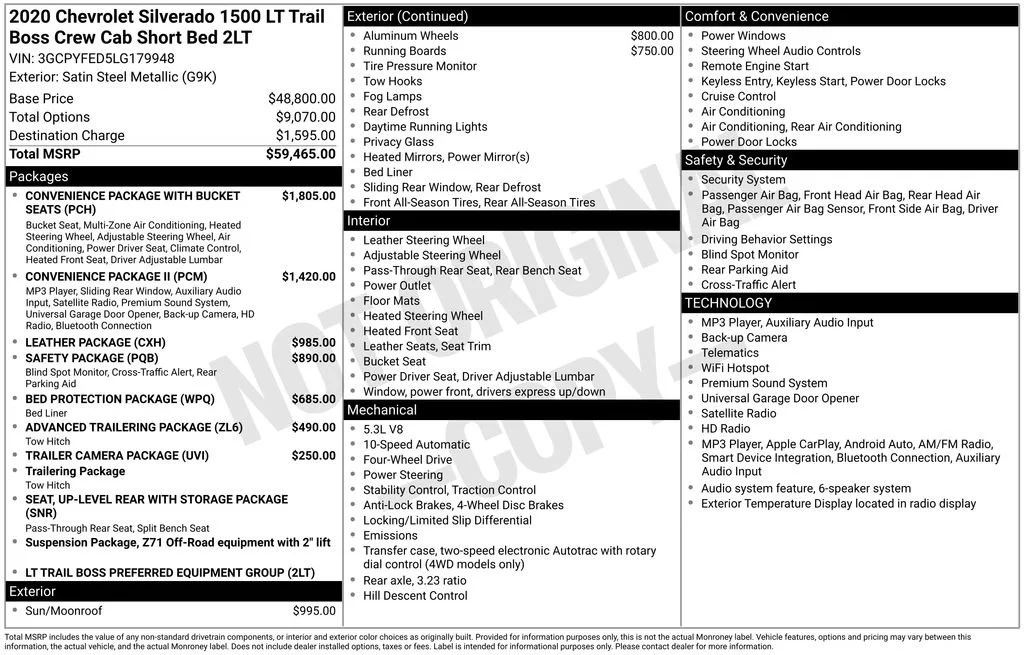 2020 Chevrolet Silverado 1500 LT Trail Boss - Photo 39