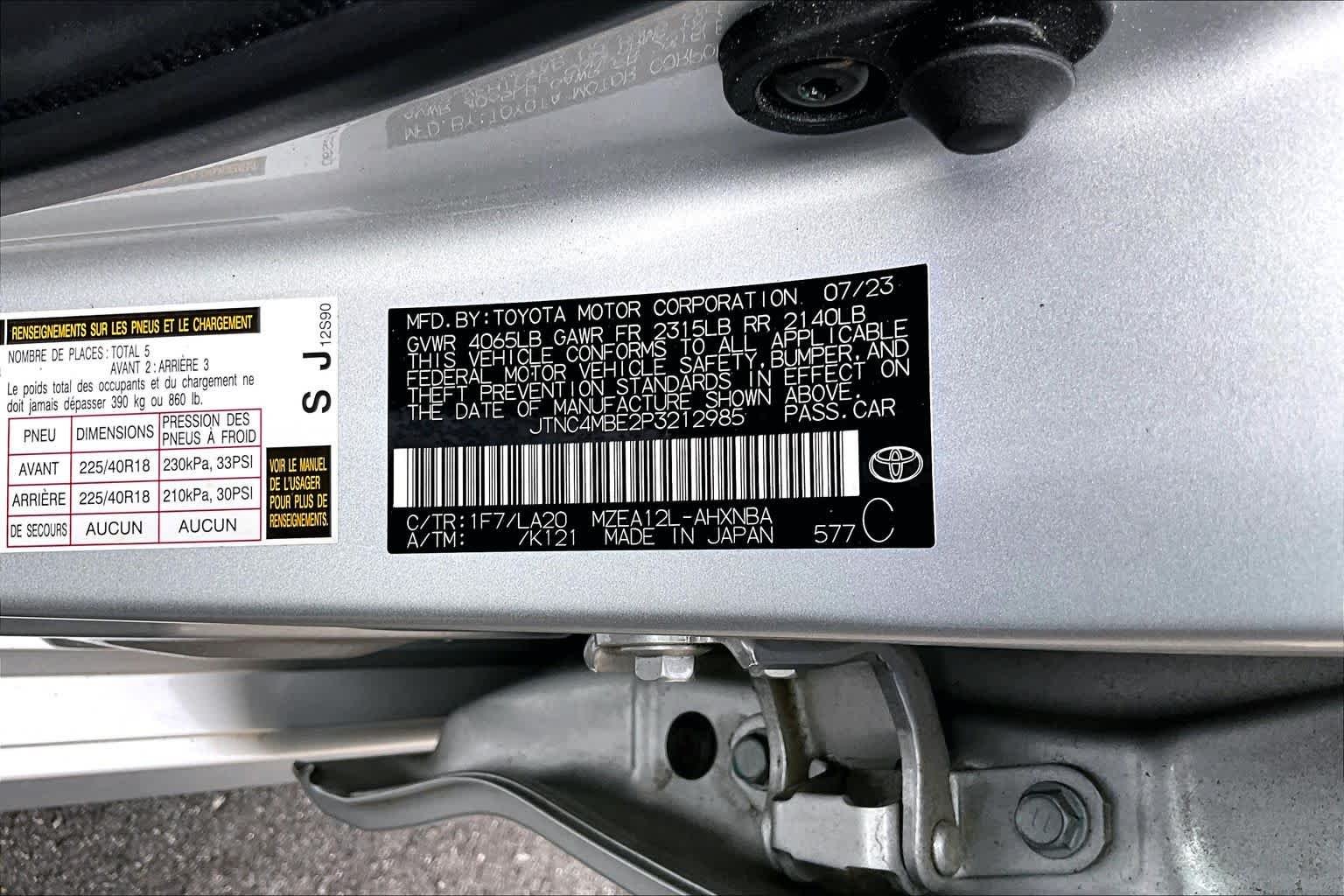 Used 2023 Classic Silver Metallic Toyota XSE image 34