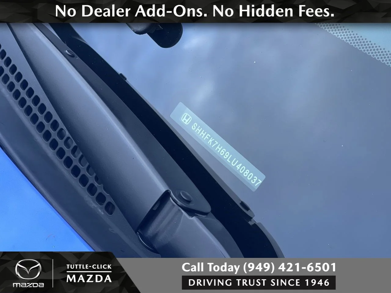 Used 2020 Blue Honda EX image 42