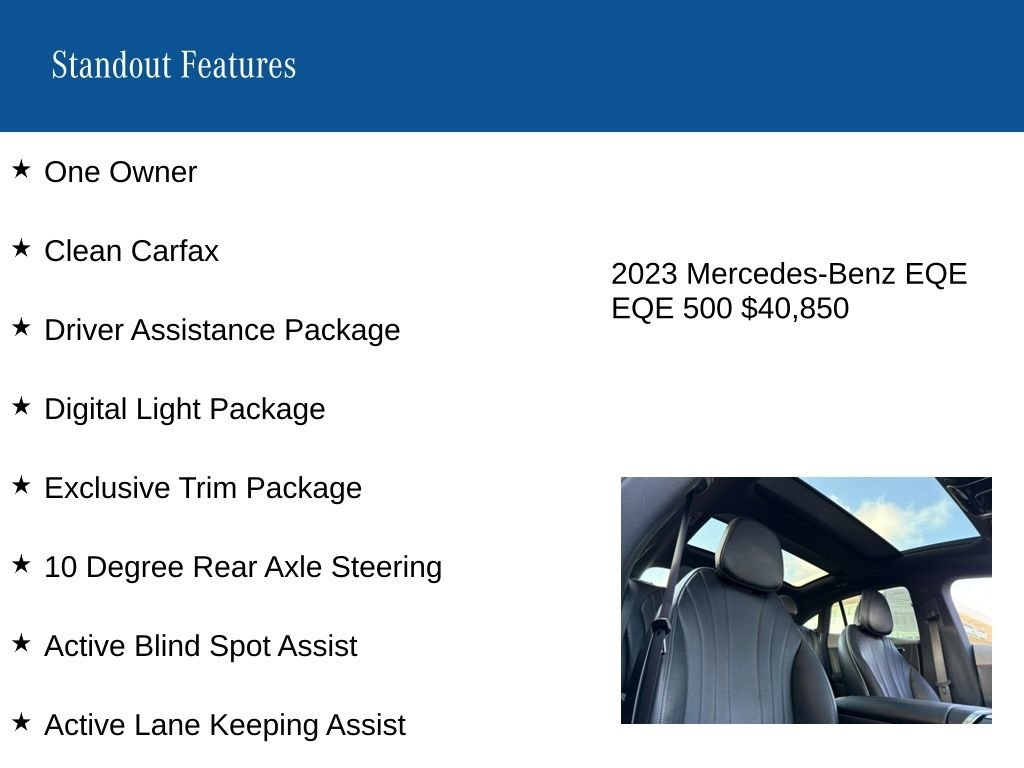 Certified Used 2023 White/off-white Mercedes-Benz 500 Sedan image 9