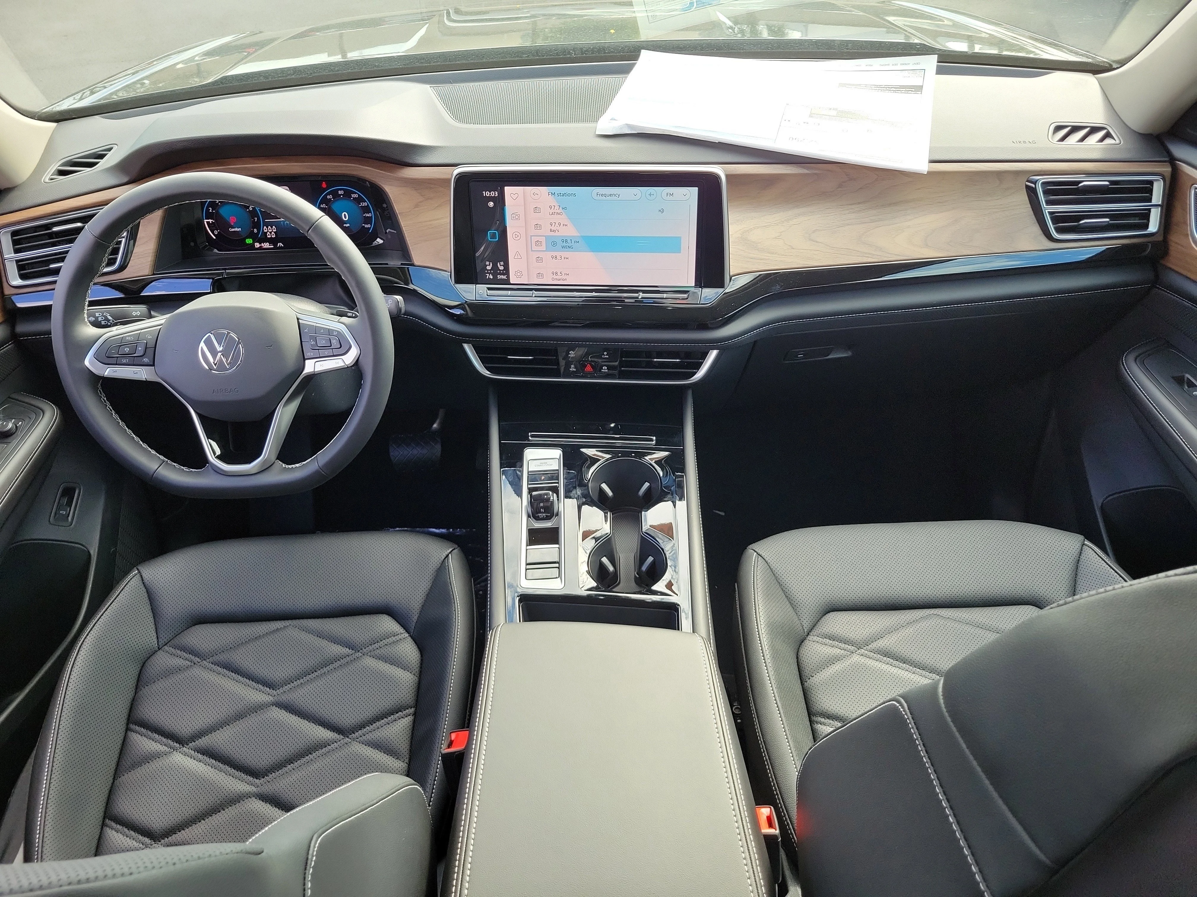 New 2026 Black Volkswagen SE w/Technology image 2