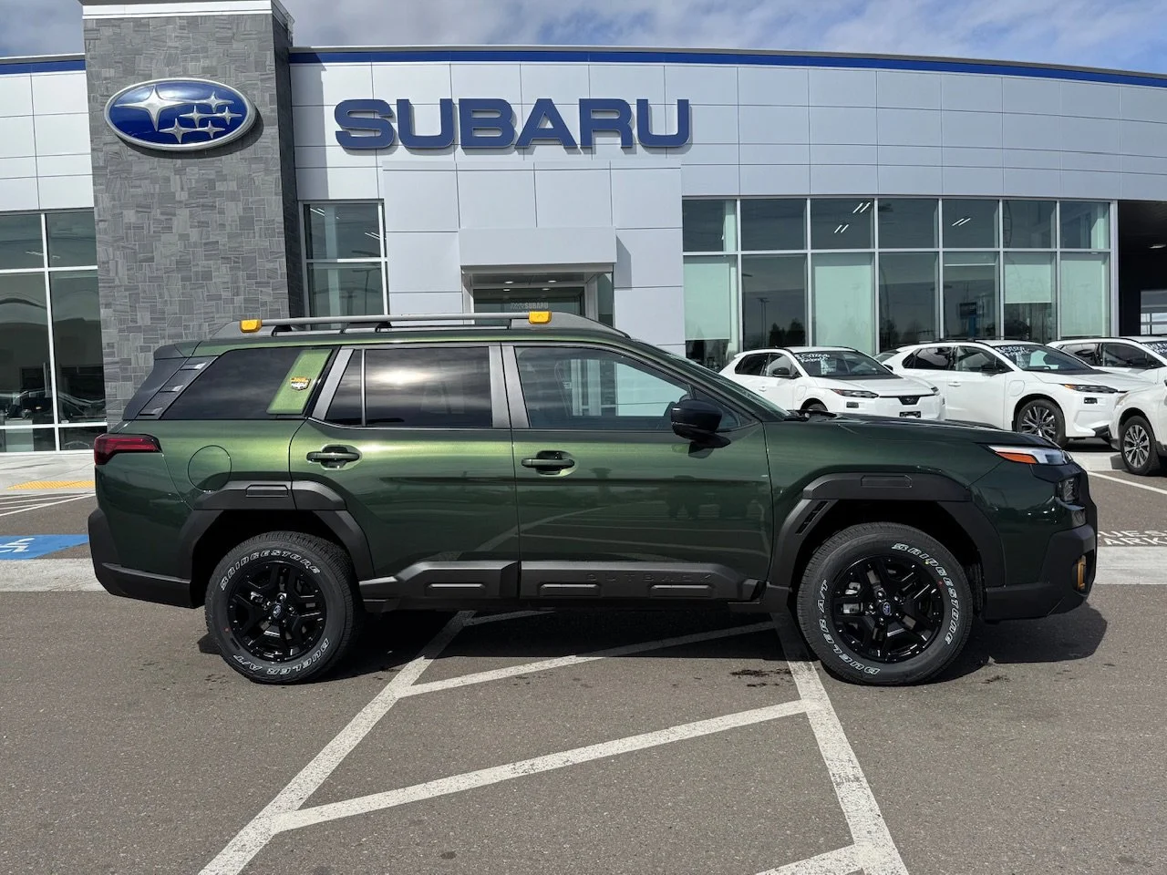New 2026 Deep Emerald Green Pearl Subaru Wilderness image 8