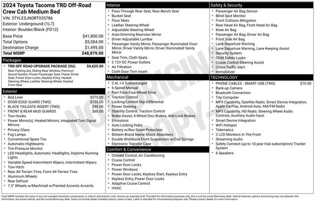 Certified Used 2024 UNDERGROUND Toyota TRD Off-Road image 33