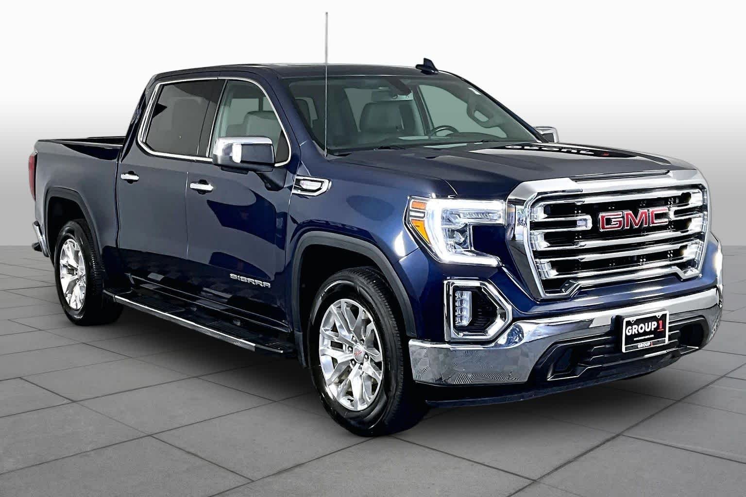 Used 2021 Pacific Blue Metallic GMC SLT image 3