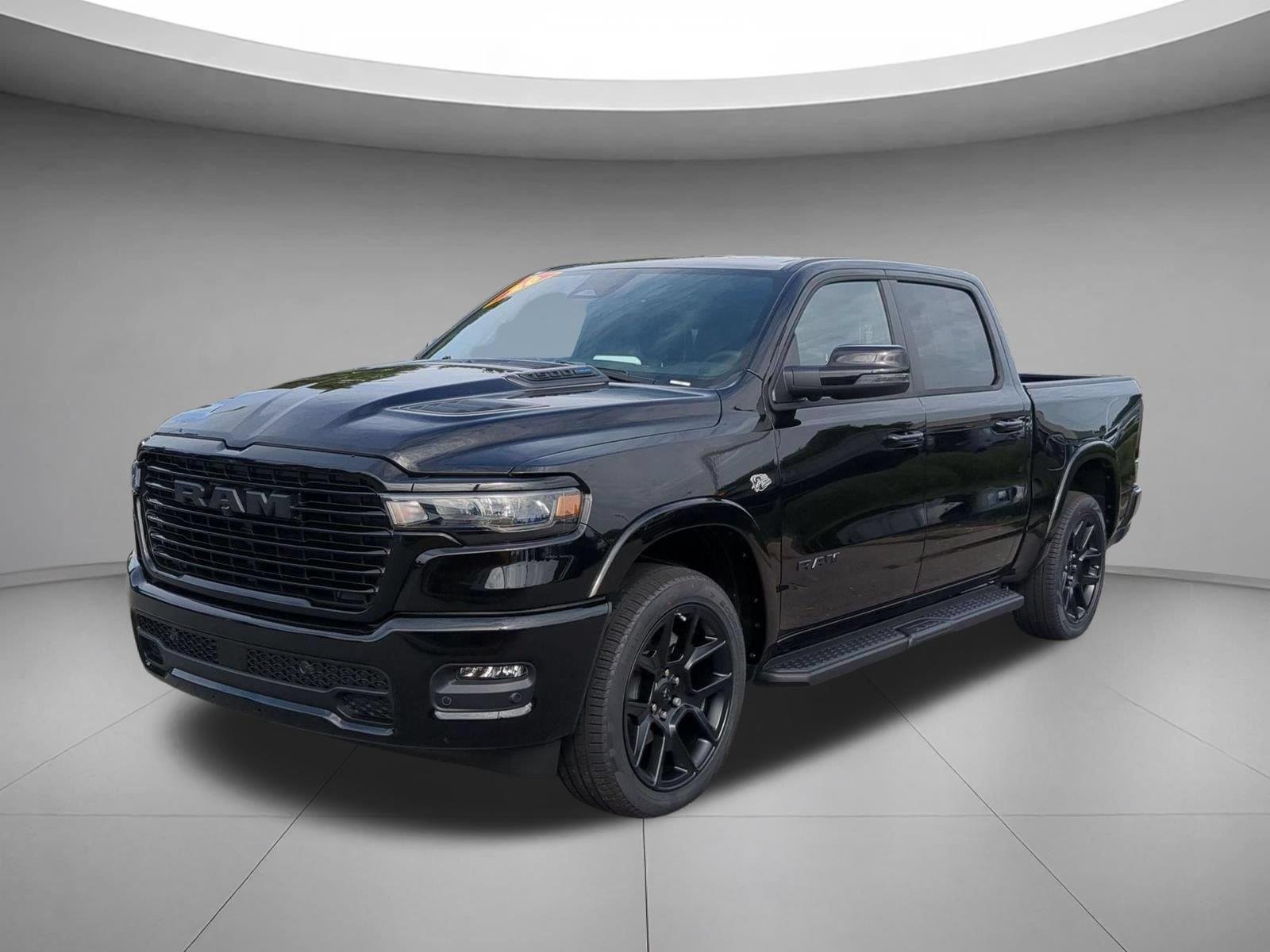 New 2026 Diamond Black Crystal Pearl-Coat Exterior Paint RAM Laramie image 1