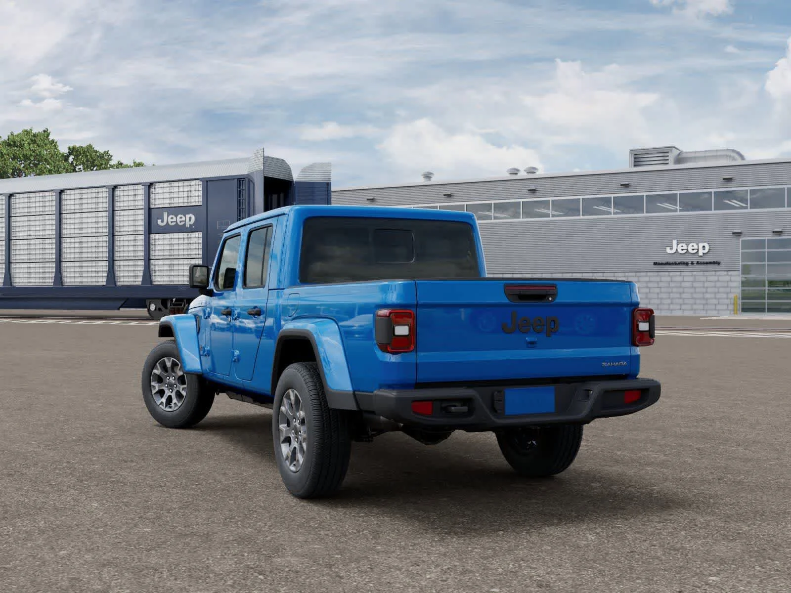 New 2026 Hydro Blue Pearl-Coat Exterior Paint Jeep Sahara image 3