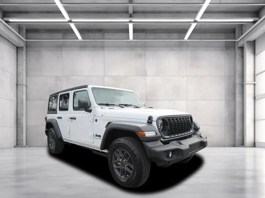 New 2026 Bright White Clear-Coat Exterior Paint Jeep Sport S image 1