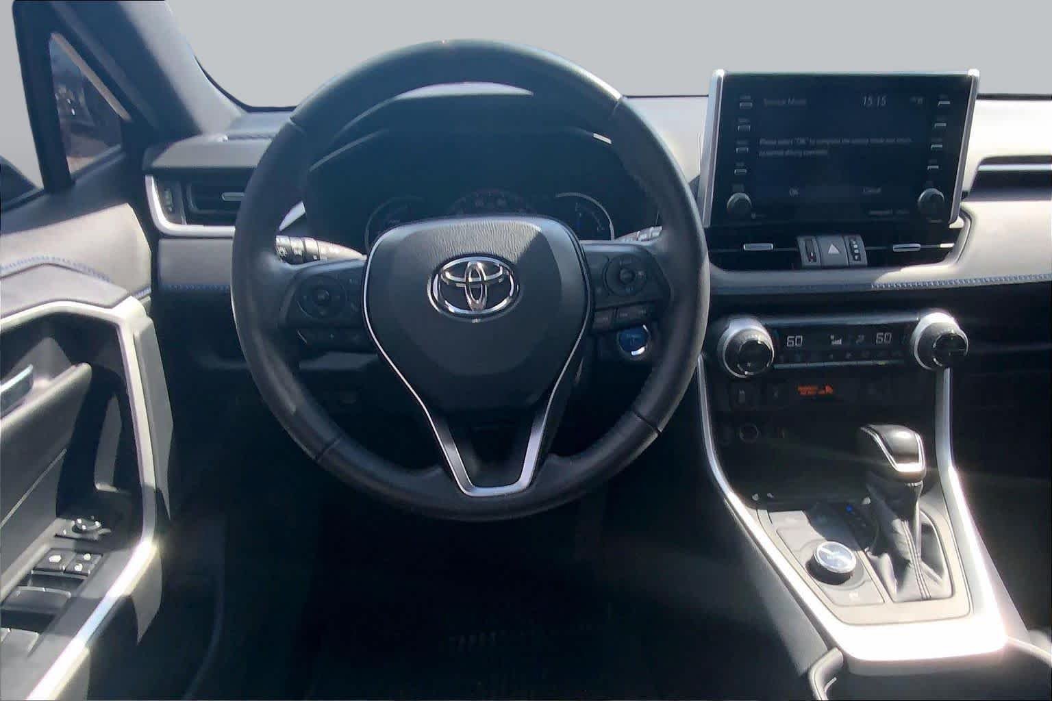 Certified Used 2021 Blizzard Pearl / Midnight Black Metallic Toyota Hybrid XSE image 6