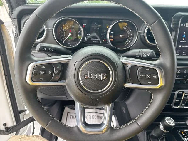 Certified Used 2023 White Jeep Sahara 4xe image 14