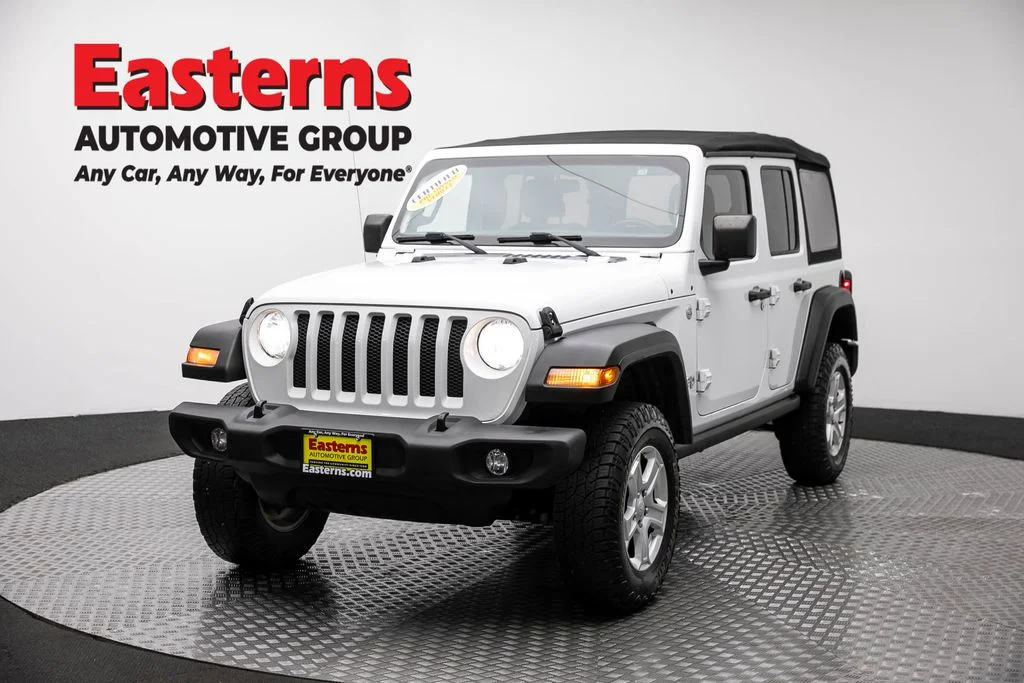 Used 2018 White Jeep Unlimited Sport S image 1