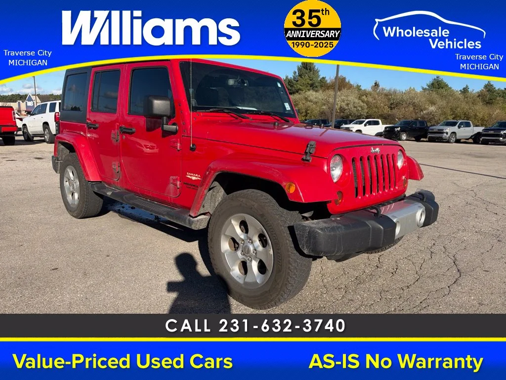 Used 2013 Flame Red Jeep Unlimited Sahara image 24