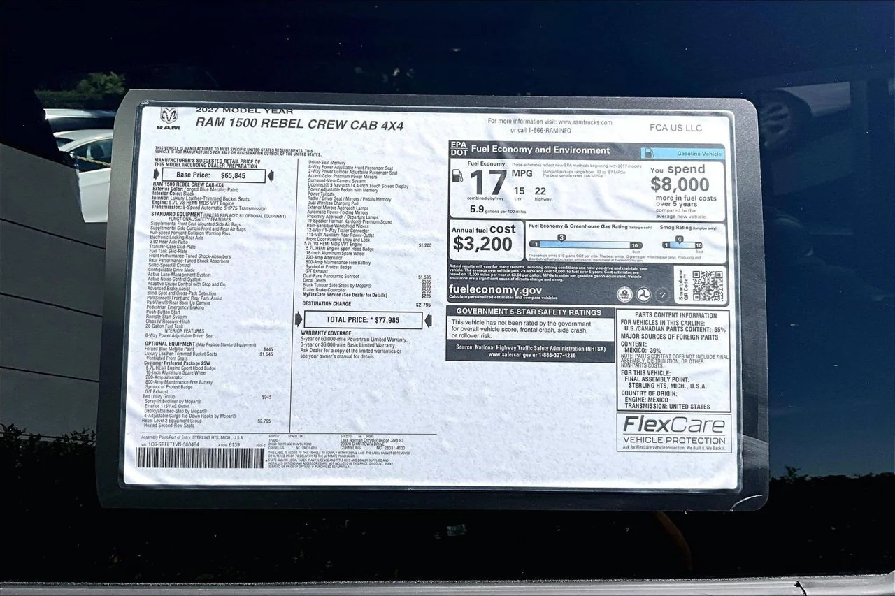 New 2027 Forged Blue Metallic Exterior Paint RAM Rebel image 39