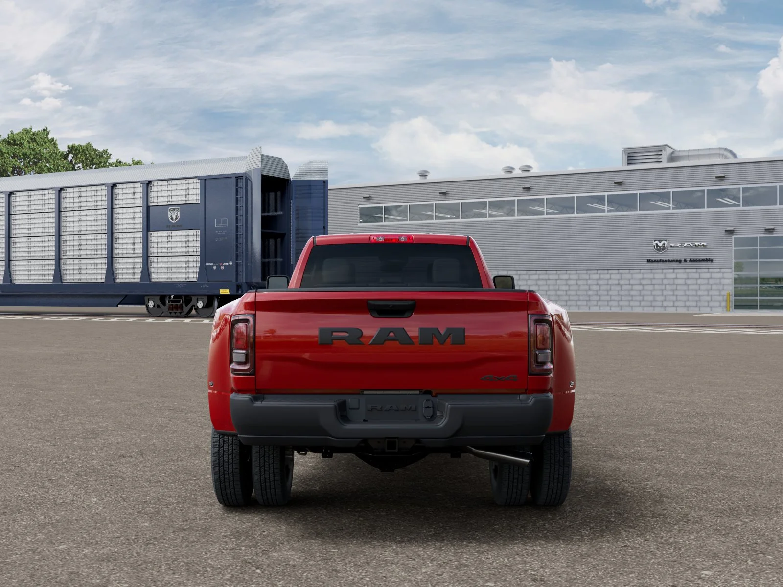 New 2026 Flame Red Clear-Coat Exterior Paint RAM Tradesman image 33