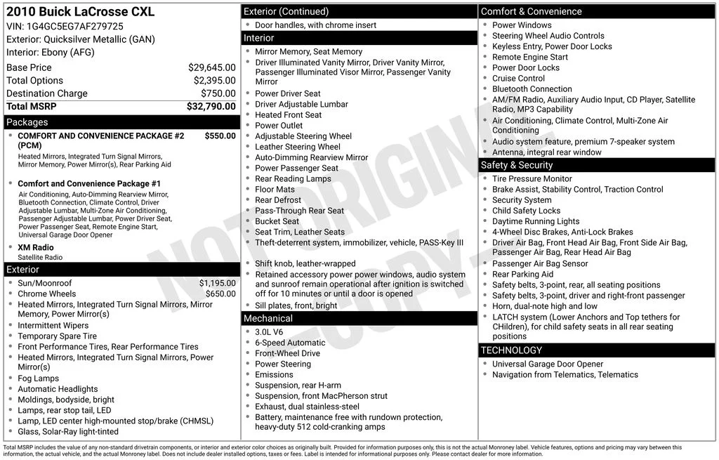 Used 2010 Silver Buick CXL image 29