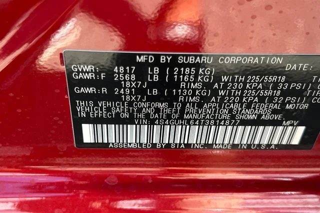 New 2026 LITHIUM RED PEARL Subaru Limited image 24