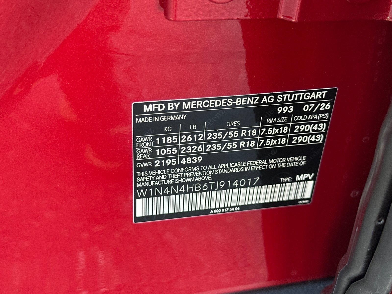 New 2026 MANUFAKTUR Patagonia Red Metallic Mercedes-Benz 250 image 26