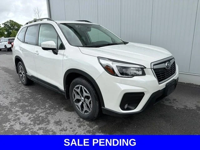 Used 2021 Crystal White Pearl Subaru Premium image 1