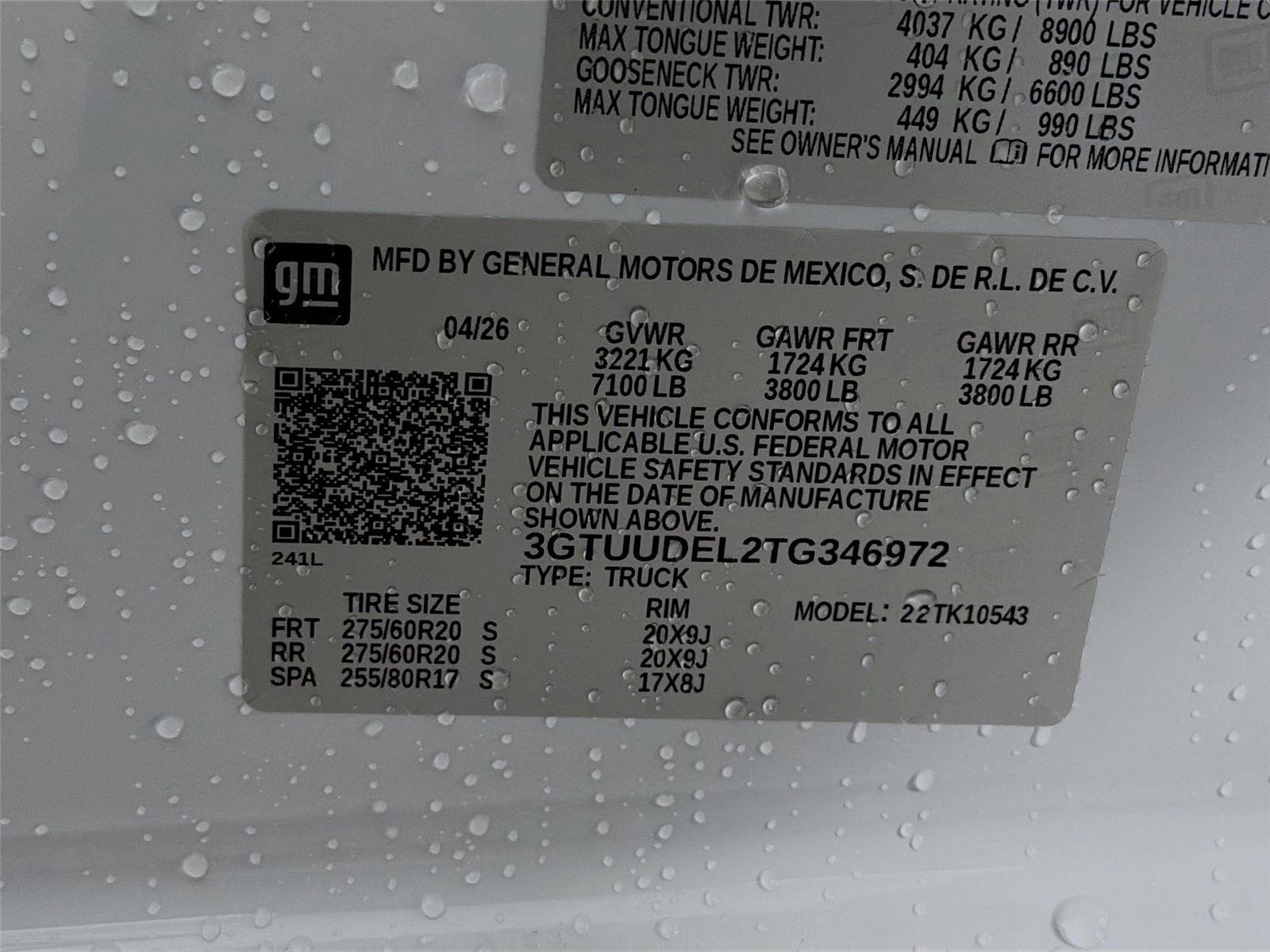 New 2026 Glacier White Tricoat GMC SLT image 34