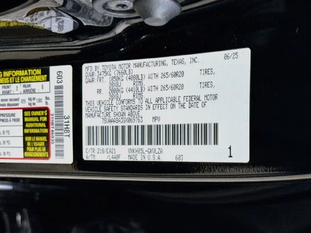 Used 2025 Black Toyota Limited image 34