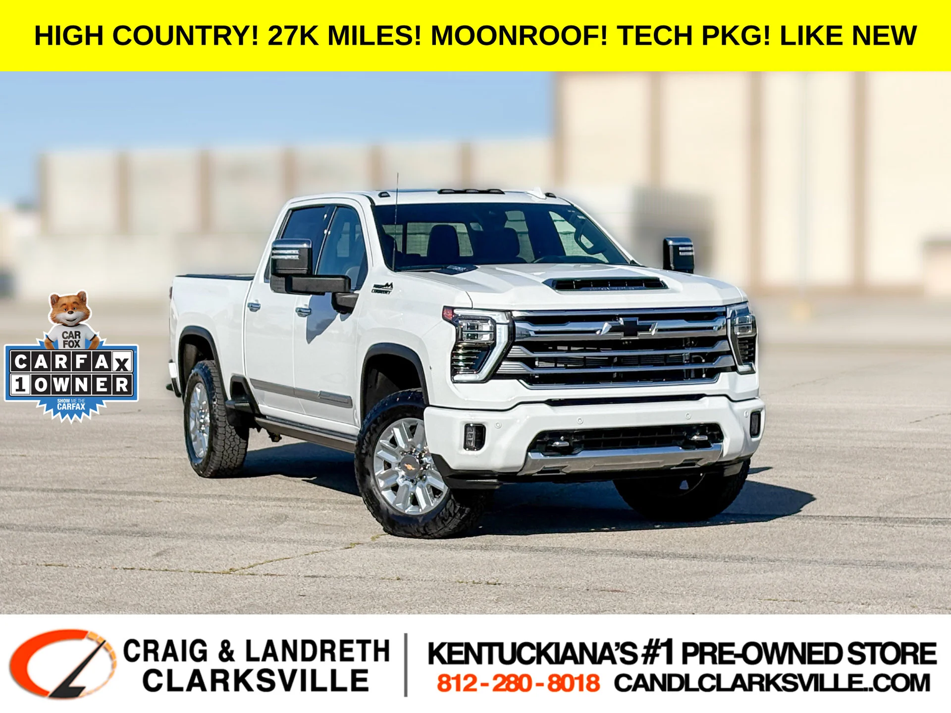 Used 2024 White Chevrolet High Country image 1