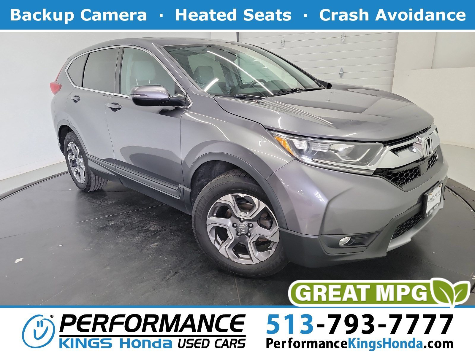Used 2019 Modern Steel Metallic Honda EX image 1