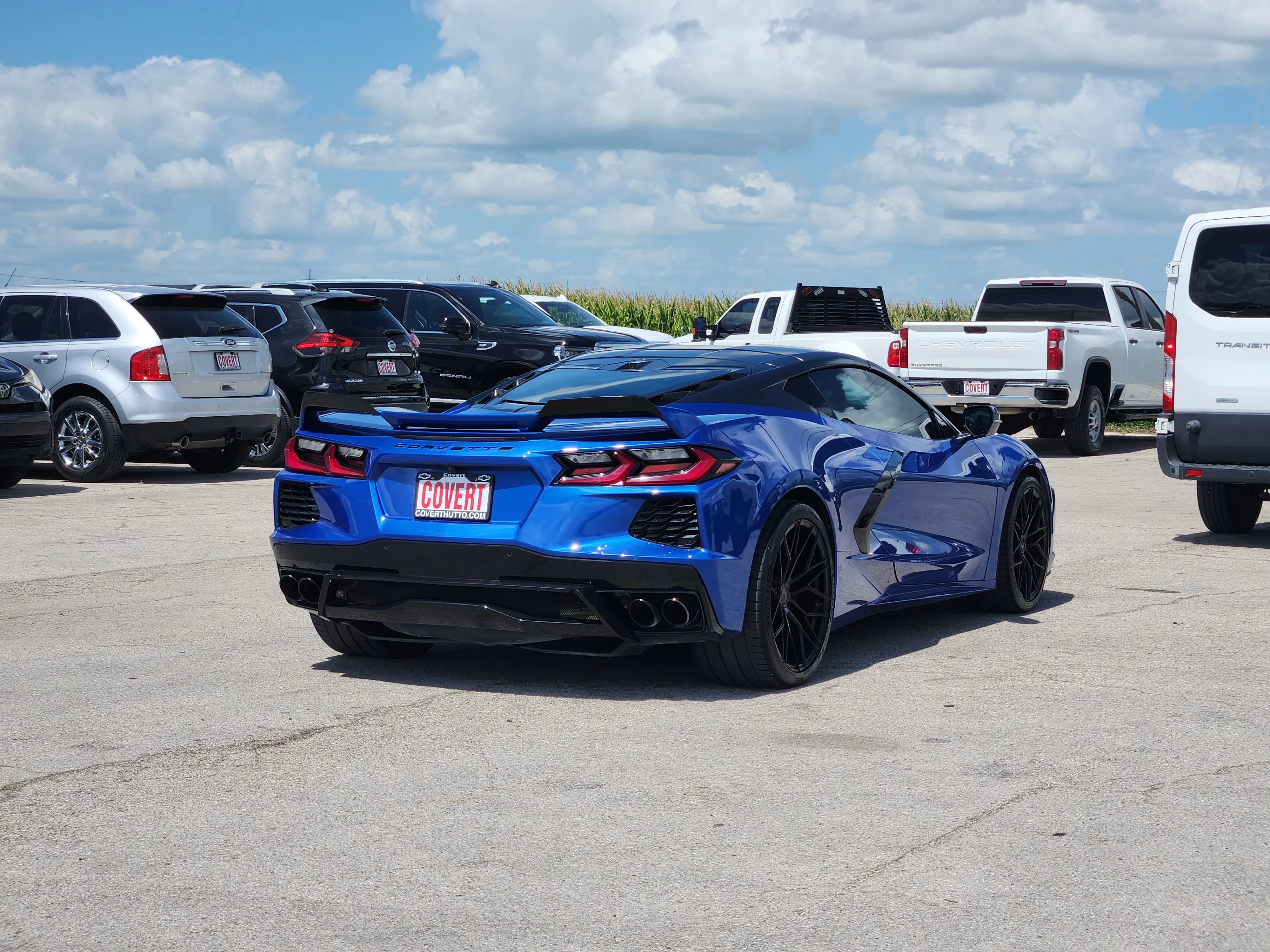Used 2021 Elkhart Lake Blue Metallic Chevrolet Stingray 2LT image 7