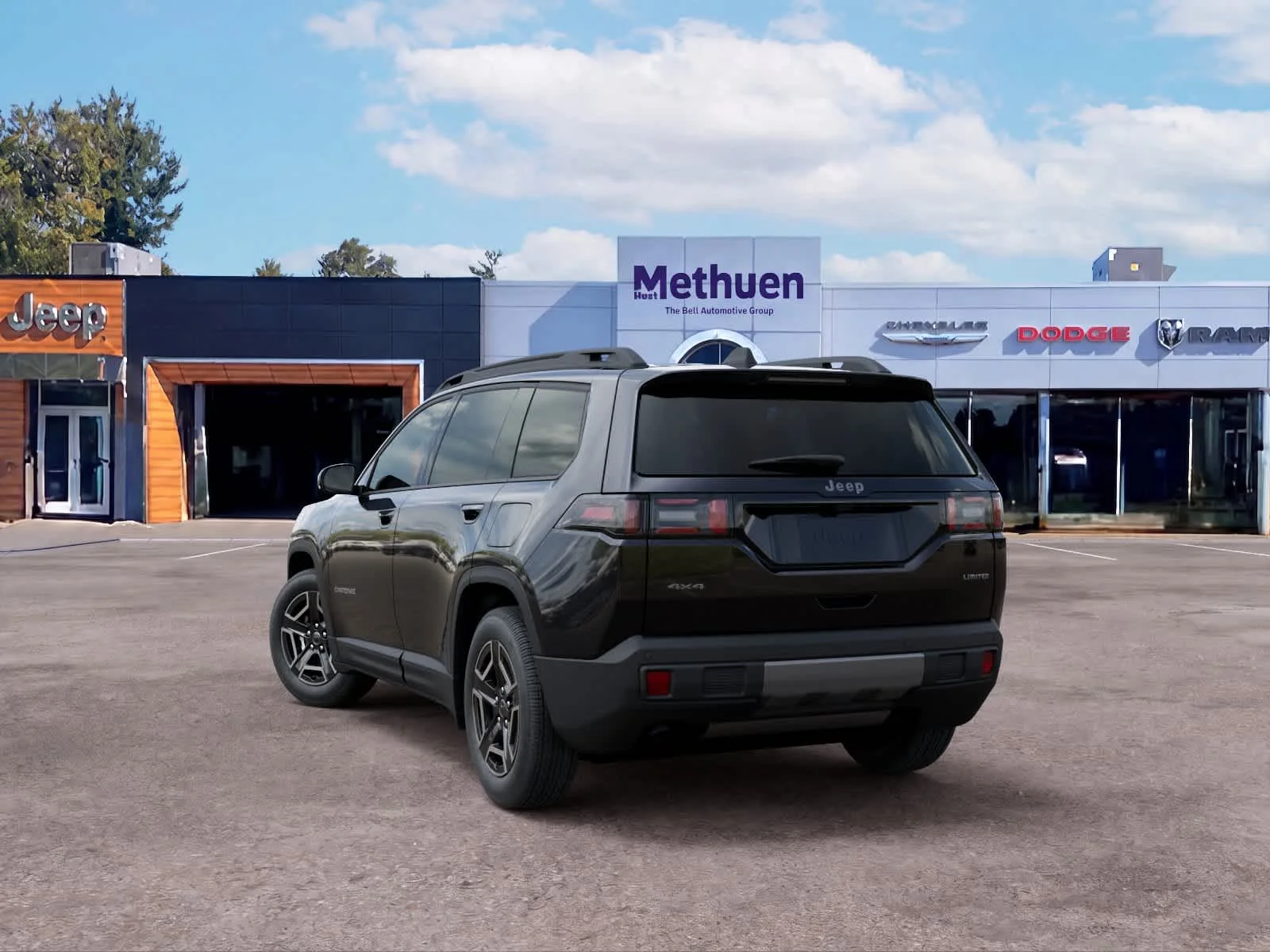New 2026 Diamond Black Crystal Pearlcoat Jeep Limited image 3