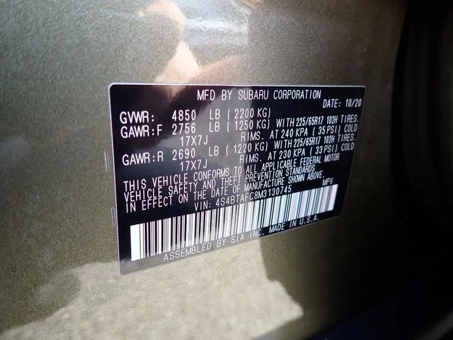 Used 2021 Brown Subaru Premium image 17