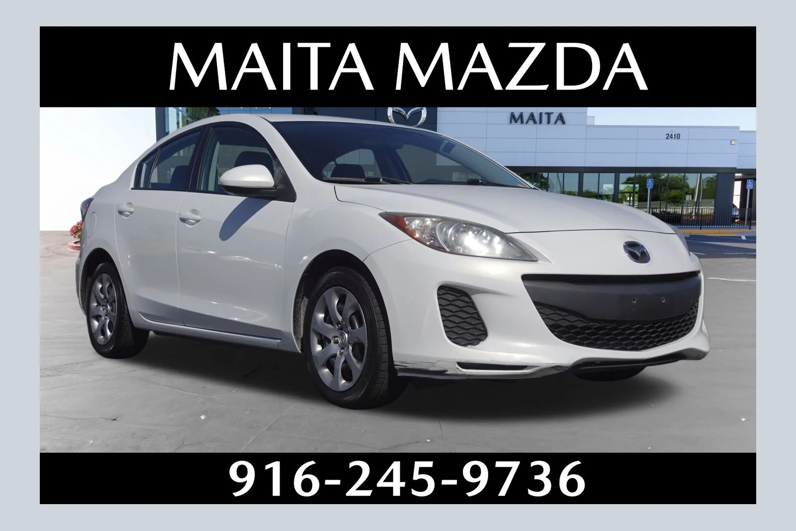Used 2013 Crystal White Pearl Mica Mazda i SV image 1