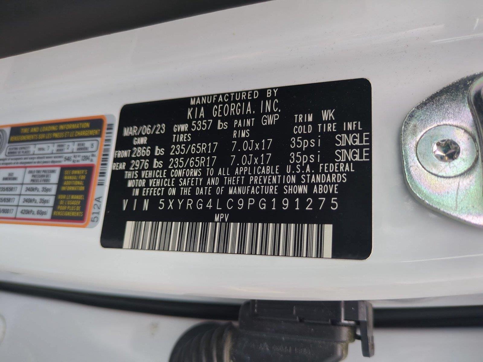 Used 2023 Glacial White Pearl Kia LX image 39