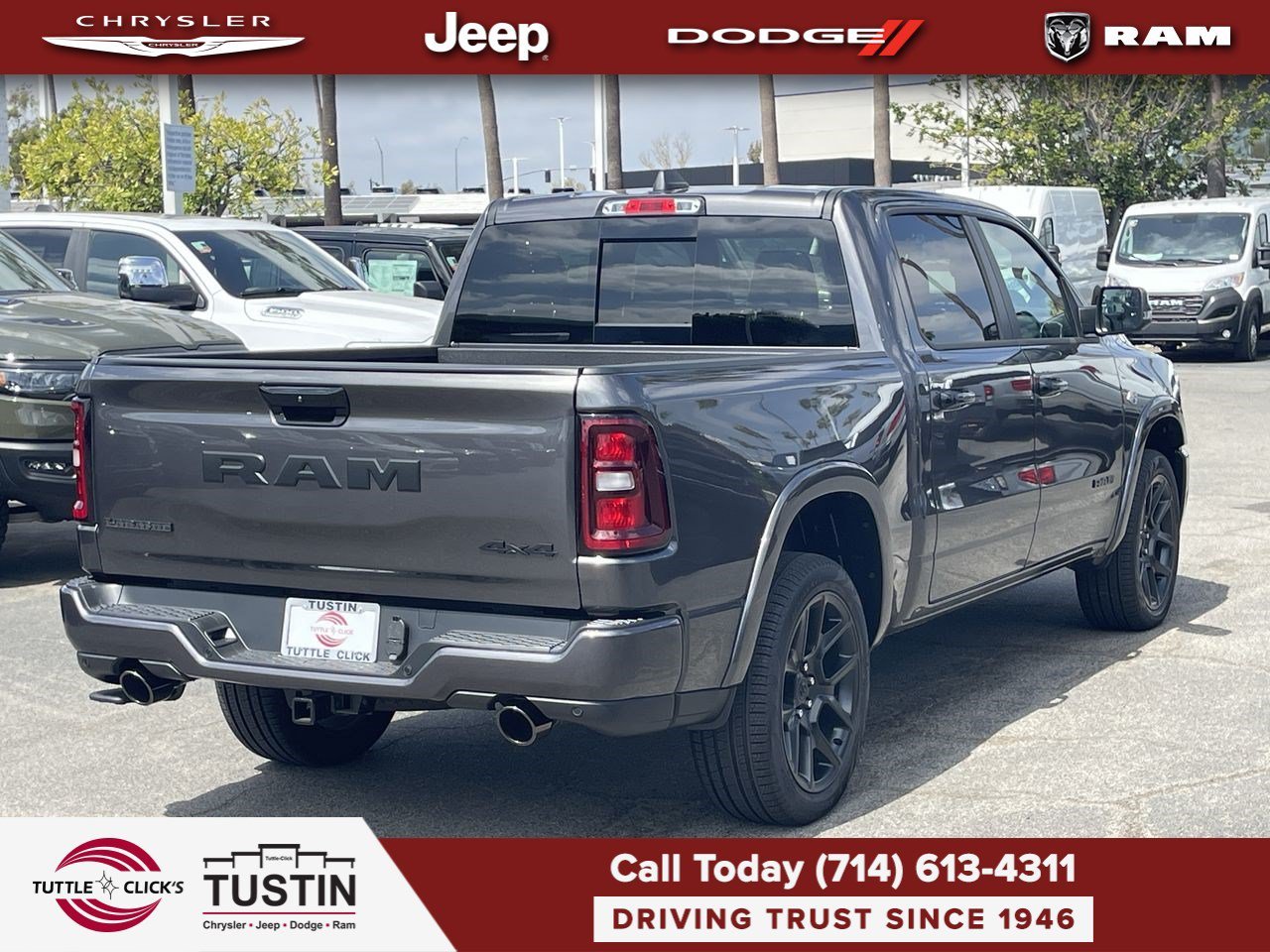 New 2026 Granite Crystal Metallic Clear-Coat Exterior Paint RAM Laramie image 12