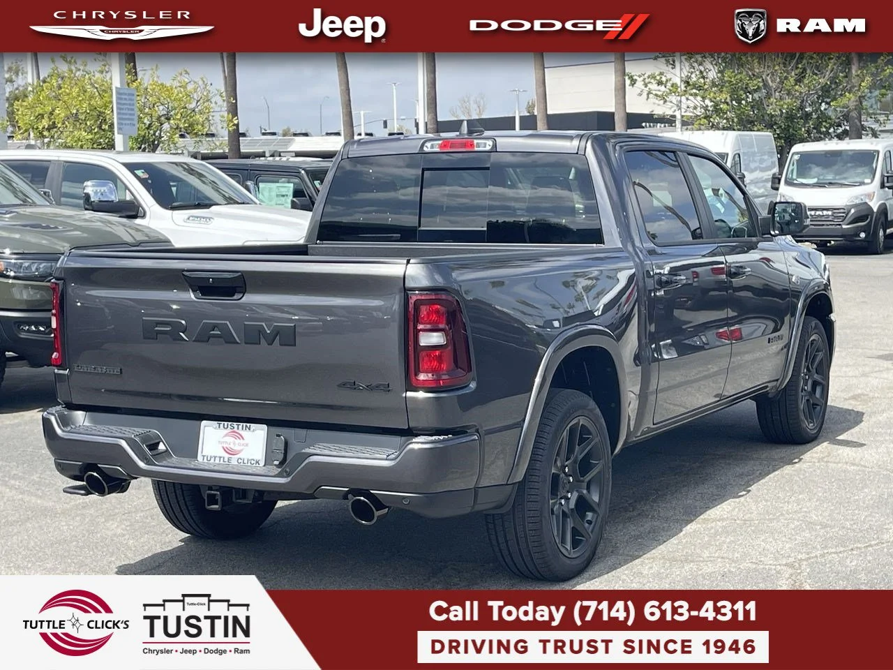 New 2026 Granite Crystal Metallic Clear-Coat Exterior Paint RAM Laramie image 12