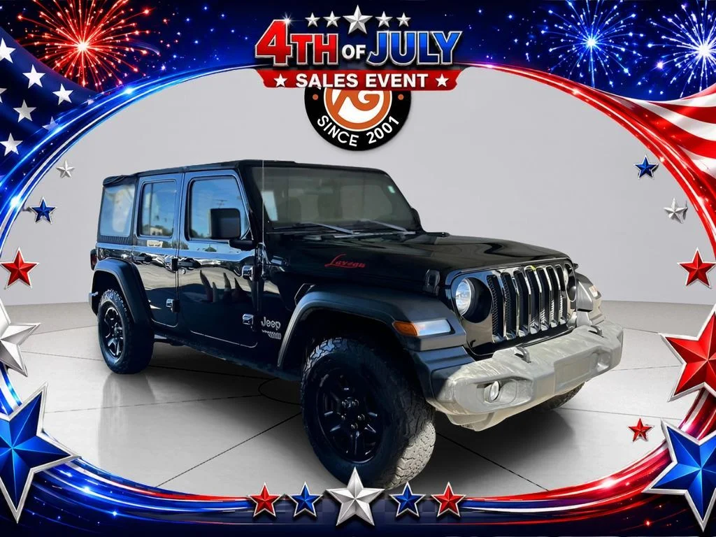 Used 2018 Black Jeep Unlimited Sport image 1