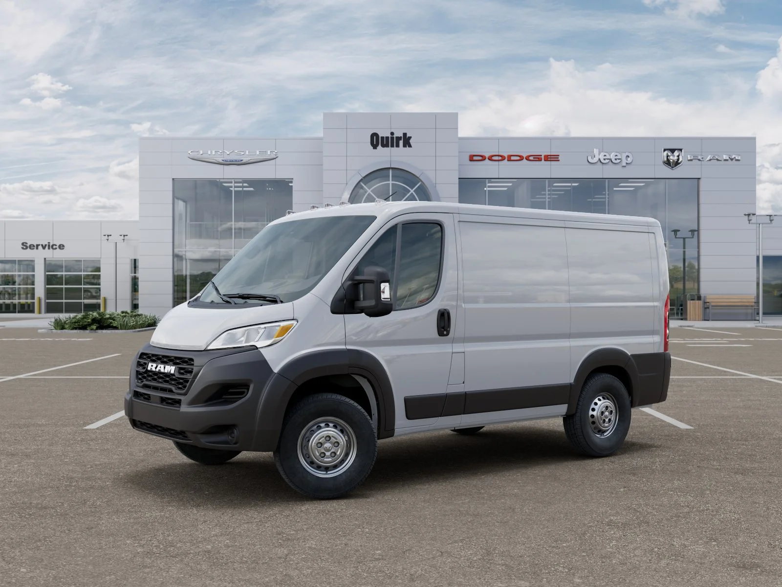New 2026 Bright White Clear-Coat Exterior Paint RAM Tradesman 1500 Low Roof 118 WB w/Pass Seat image 28
