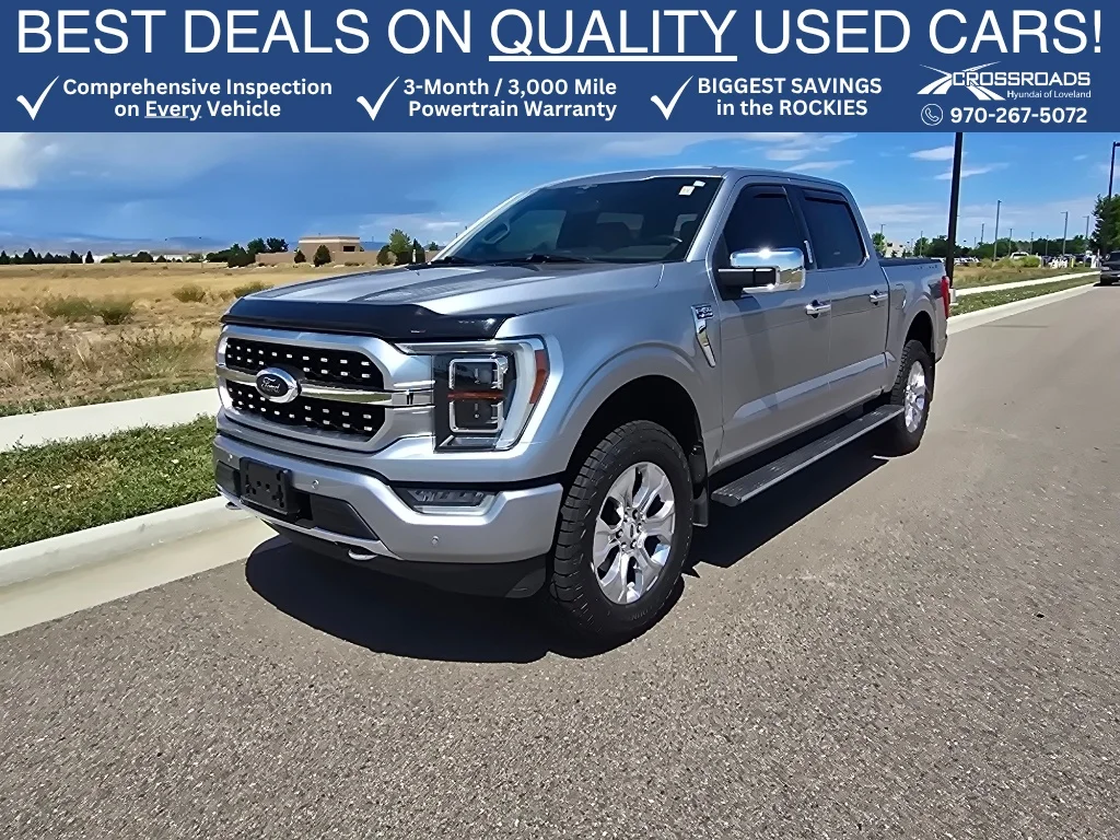 Used 2023 Iconic Silver Metallic Ford Platinum image 1