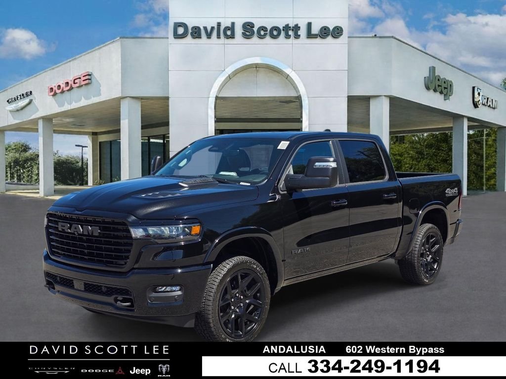 New 2026 Diamond Black Crystal Pearl-Coat Exterior Paint RAM Laramie image 1