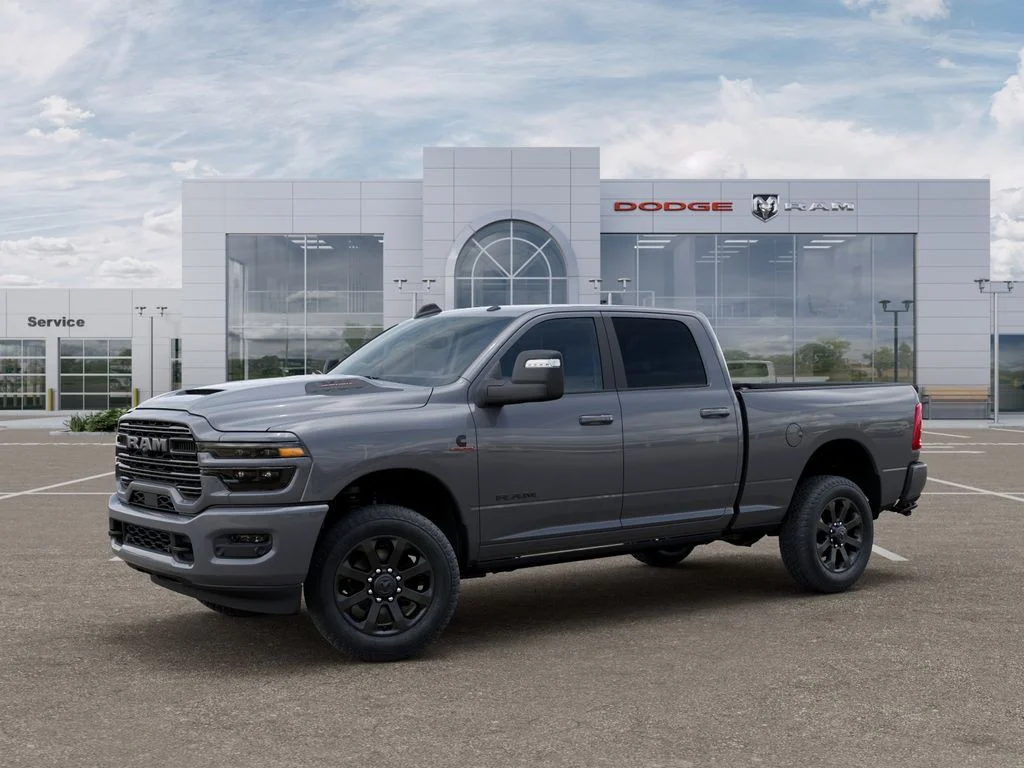 New 2026 Ceramic Gray Clear-Coat Exterior Paint RAM Laramie image 2