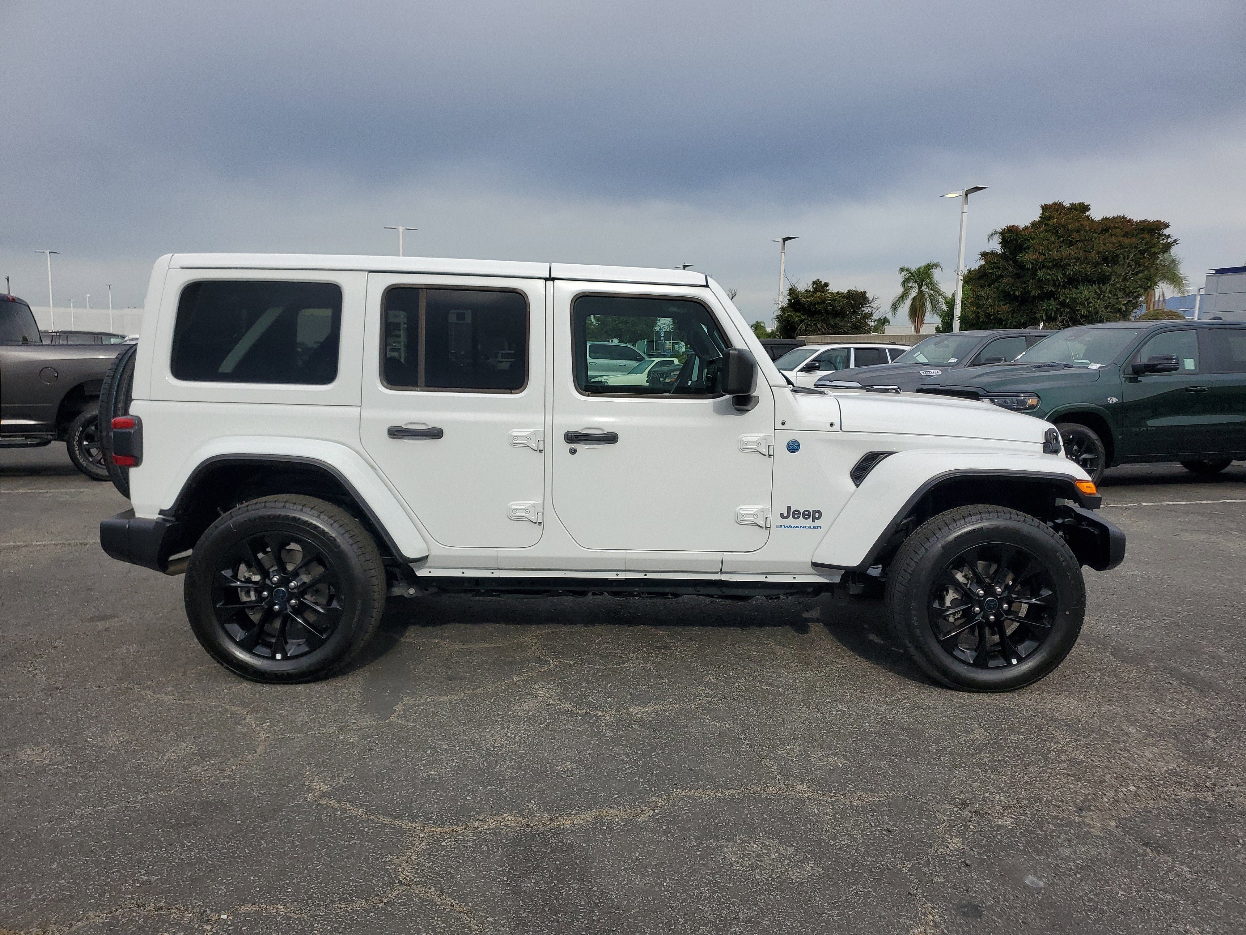 Certified 2025 Jeep Wrangler 4xe Sahara 4XE with VIN 1C4RJXP61SW578843 for sale in Fontana, CA