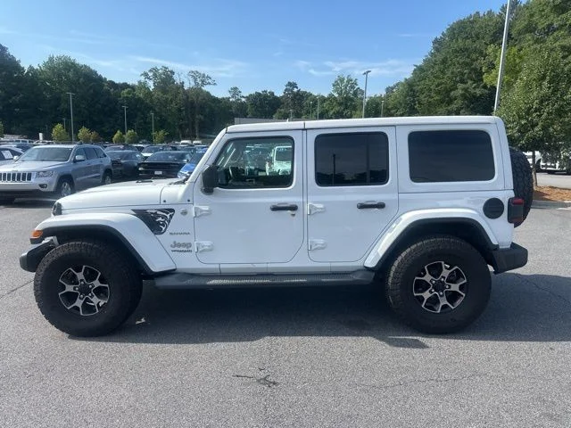 Used 2018 White Jeep Unlimited Sahara image 6