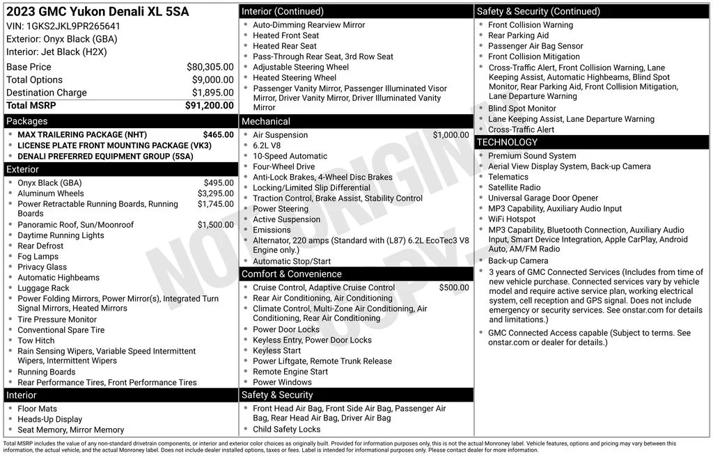 Used 2023 Onyx Black GMC Denali image 41