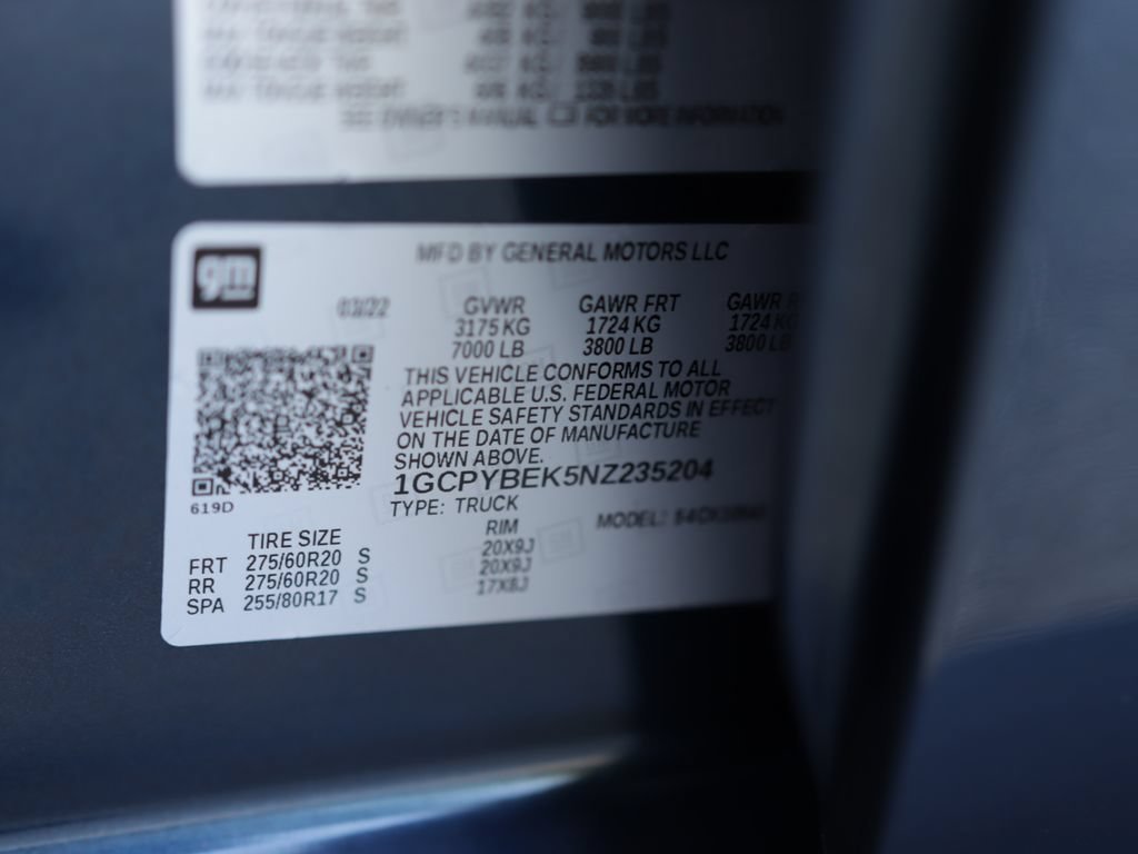 Used 2022 Northsky Blue Metallic Chevrolet Custom image 36