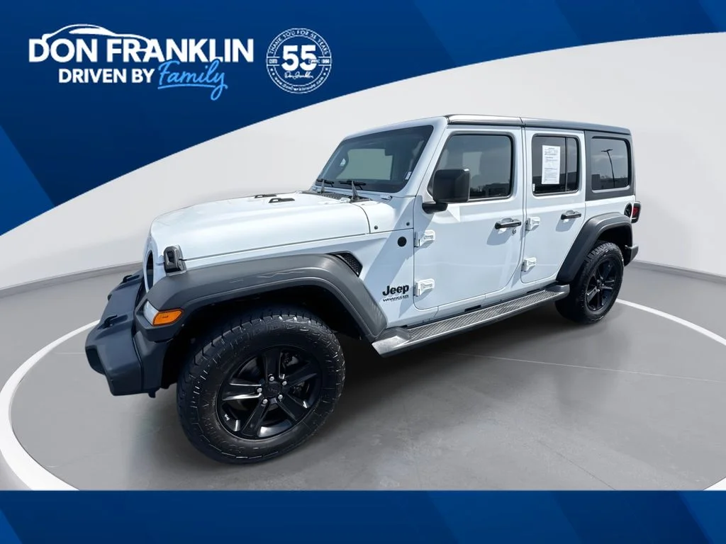 Used 2020 White Jeep Unlimited Sport Altitude image 1